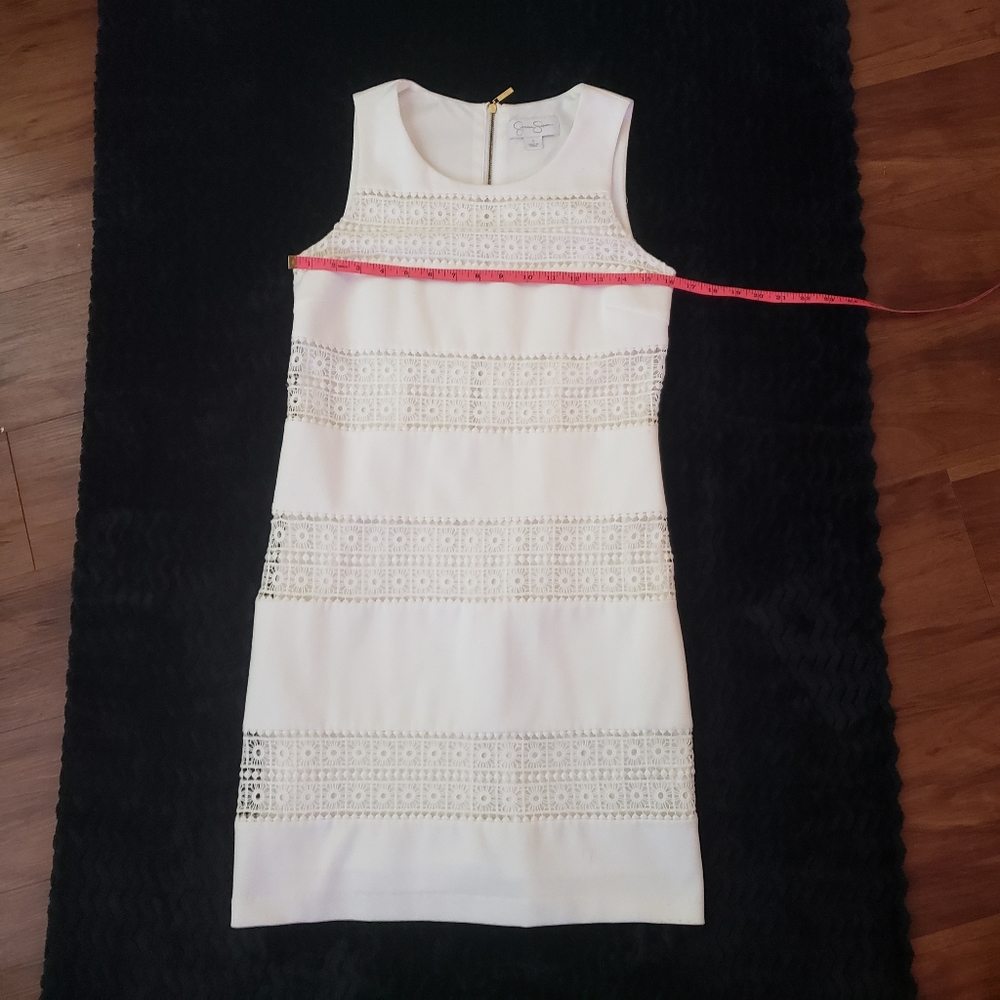 Jessica Simpson white sleeveless dress size 2 - Picture 10 of 11
